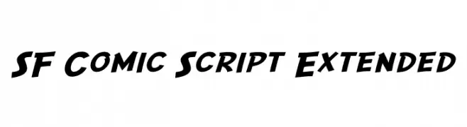 SF Comic Script Extended  Скачать бесплатные шрифты