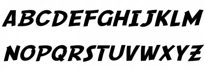 SF Comic Script Extended خط أحرف كبيرة