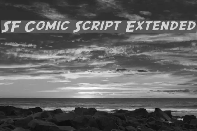 SF Comic Script Extended Schriftart examples