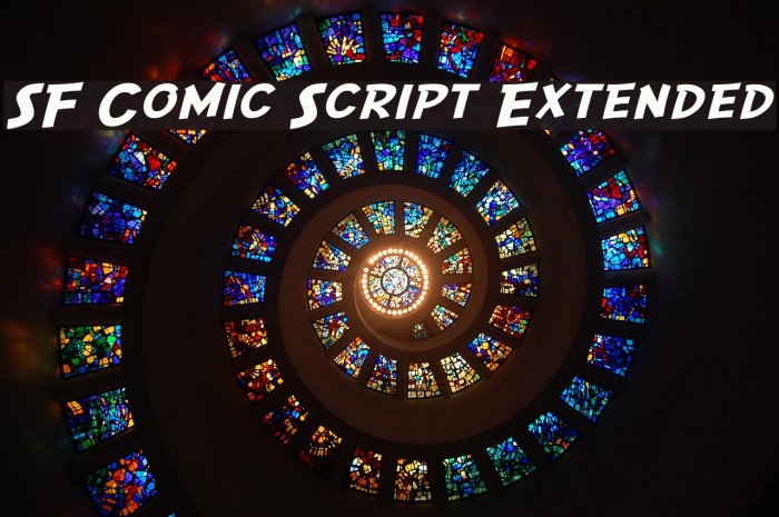 SF Comic Script Extended Шрифта examples