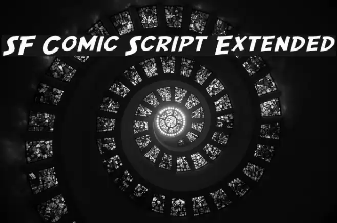 SF Comic Script Extended Schriftart examples