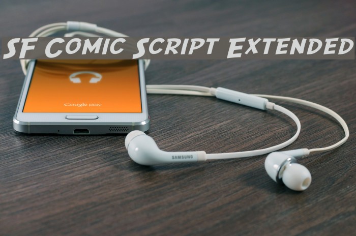 SF Comic Script Extended Шрифта examples