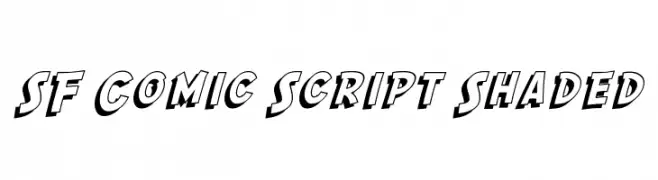 SF Comic Script Shaded 