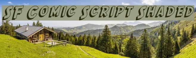 SF Comic Script Shaded Example 1