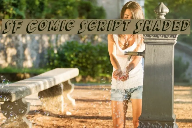 SF Comic Script Shaded Example 2