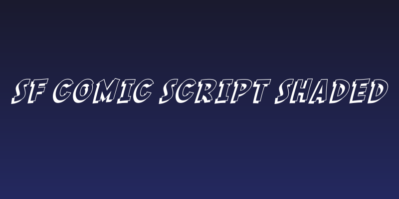 SF Comic Script Shaded Social Header