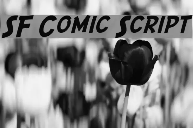 SF Comic Script Font examples