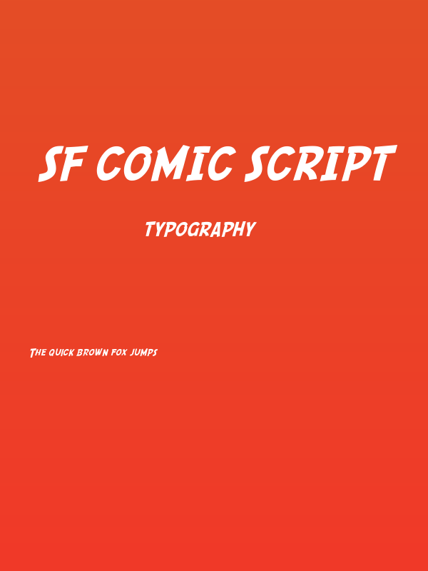 SF Comic Script Poster