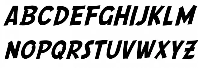 SF Comic Script Font Litere mici