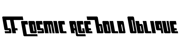 SF Cosmic Age Bold Oblique  Free Fonts Download