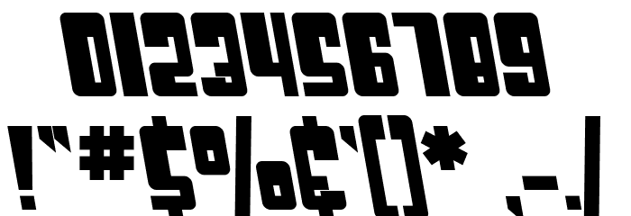 SF Cosmic Age Bold Oblique Font OTHER CHARS