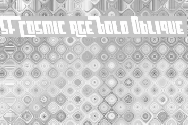 SF Cosmic Age Bold Oblique Font examples