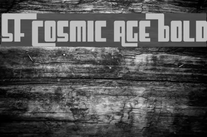 SF Cosmic Age Bold Font examples