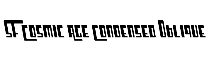 SF Cosmic Age Condensed Oblique  Free Fonts Download