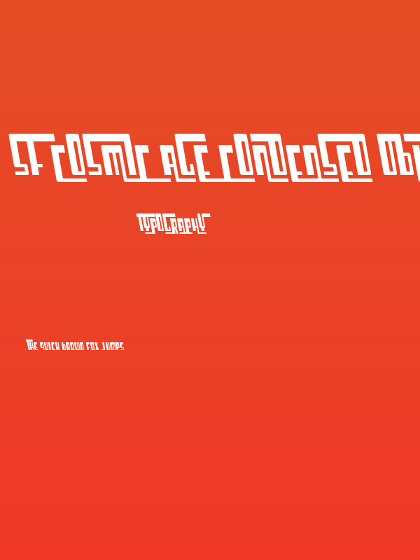 SF Cosmic Age Condensed Oblique Poster