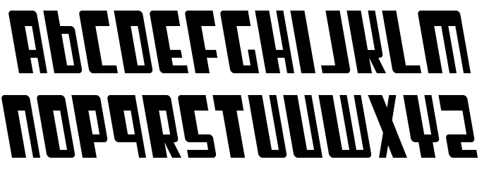 SF Cosmic Age Condensed Oblique Font LOWERCASE