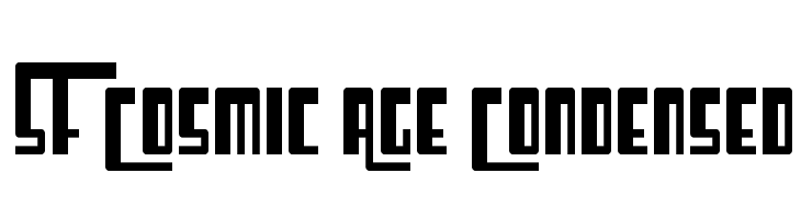 SF Cosmic Age Condensed Font