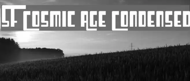SF Cosmic Age Condensed Fonte examples