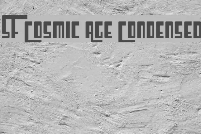 SF Cosmic Age Condensed Fonte examples