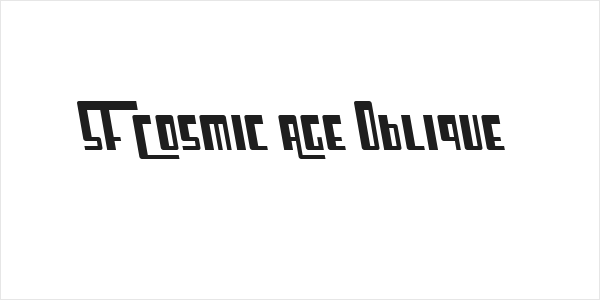 SF Cosmic Age Oblique Logo