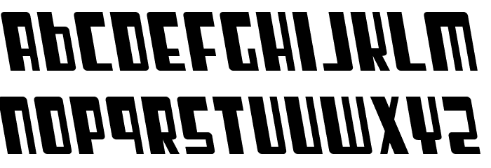 SF Cosmic Age Oblique Font LOWERCASE