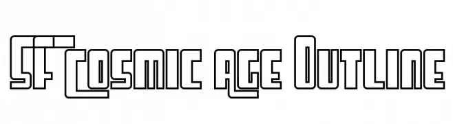 SF Cosmic Age Outline  les polices de caractères gratuit tlcharger