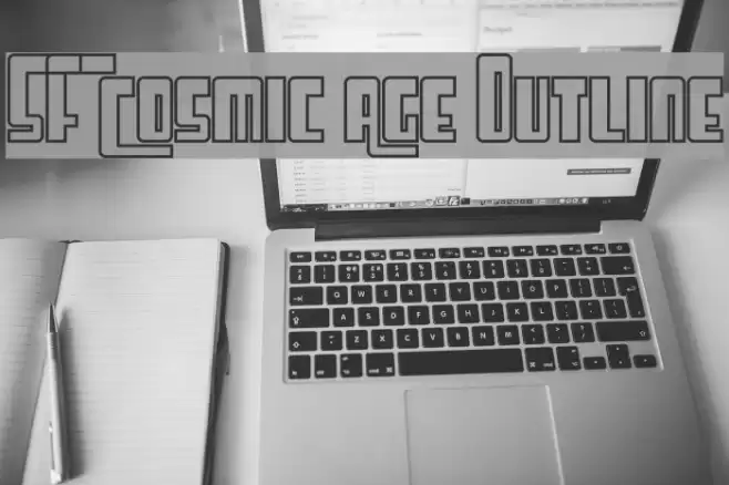 SF Cosmic Age Outline Font examples