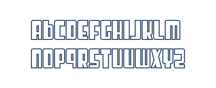 SF Cosmic Age Outline Lowercase