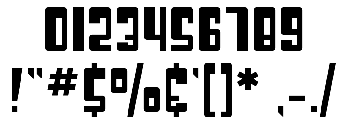 SF Cosmic Age Font OTHER CHARS