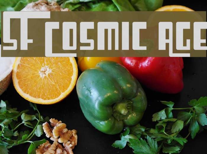 SF Cosmic Age Font examples