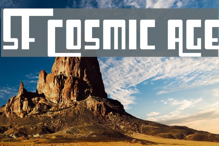 SF Cosmic Age Font examples