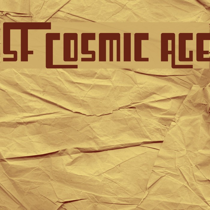SF Cosmic Age Font examples