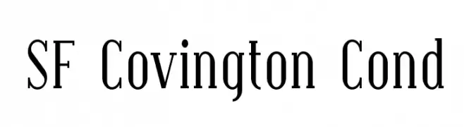 SF Covington Cond  免费字体下载