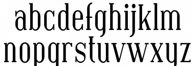 SF Covington Cond Font LOWERCASE