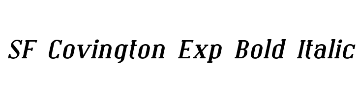 SF Covington Exp Bold Italic  नि: शुल्क फ़ॉन्ट्स डाउनलोड
