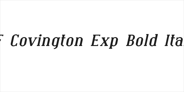 SF Covington Exp Bold Italic Logo