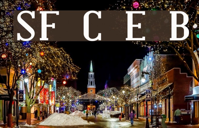 SF Covington Exp Bold Font examples