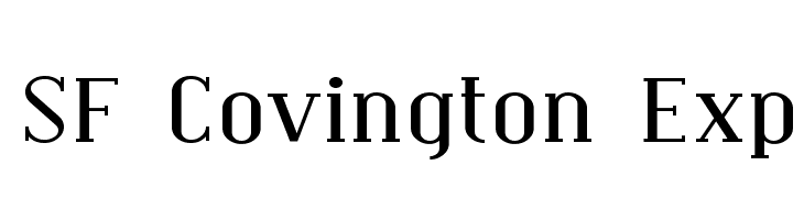 SF Covington Exp Font