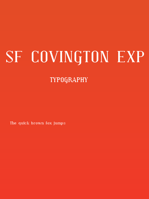 SF Covington Exp Poster