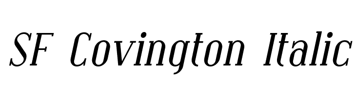 SF Covington Italic Font
