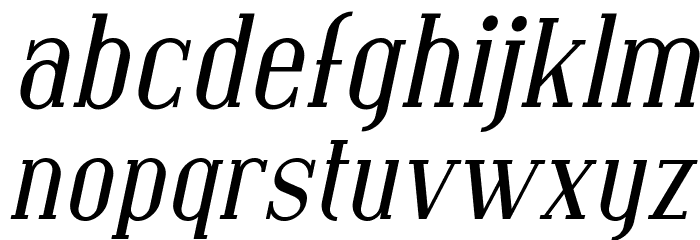 SF Covington Italic Font LOWERCASE