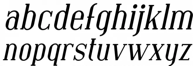 SF Covington Italic Font LOWERCASE