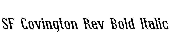 SF Covington Rev Bold Italic  नि: शुल्क फ़ॉन्ट्स डाउनलोड