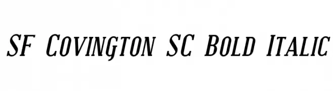 SF Covington SC Bold Italic  les polices de caractères gratuit tlcharger
