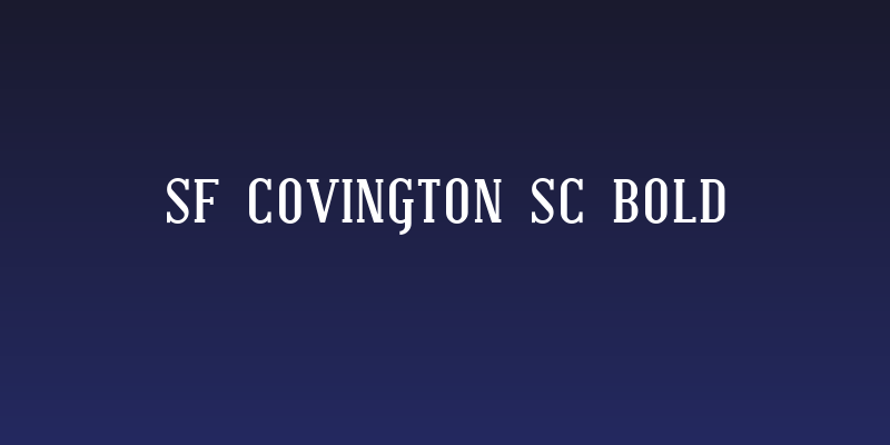 SF Covington SC Bold Social Header