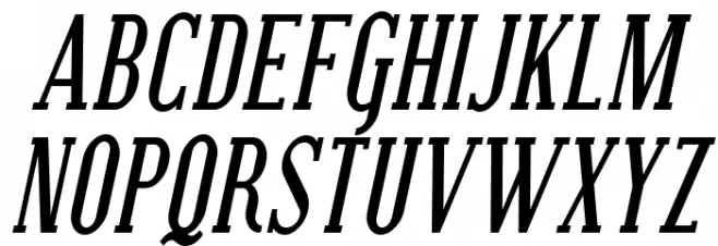 SF Covington SC Cond Bold Italic Fonte MAIÚSCULAS