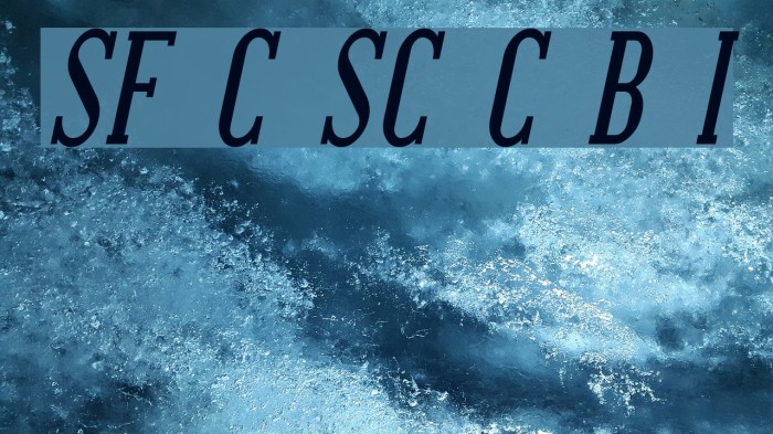 SF Covington SC Cond Bold Italic Font examples