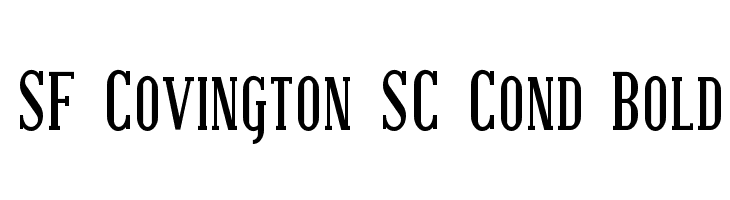 SF Covington SC Cond Bold  フリーフォントのダウンロード