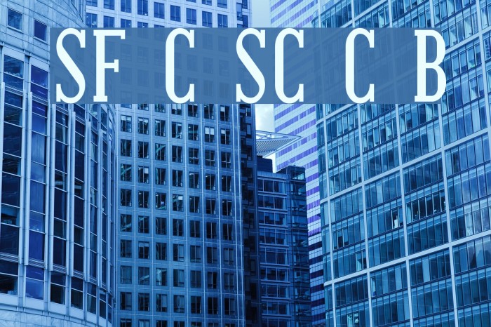 SF Covington SC Cond Bold Font examples