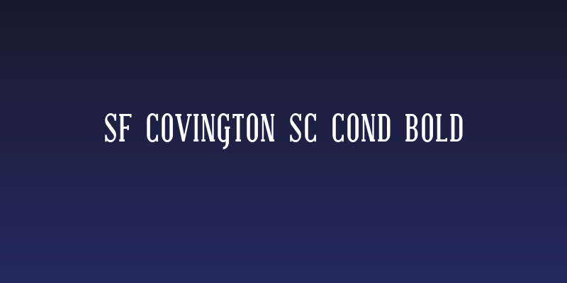 SF Covington SC Cond Bold Social Header